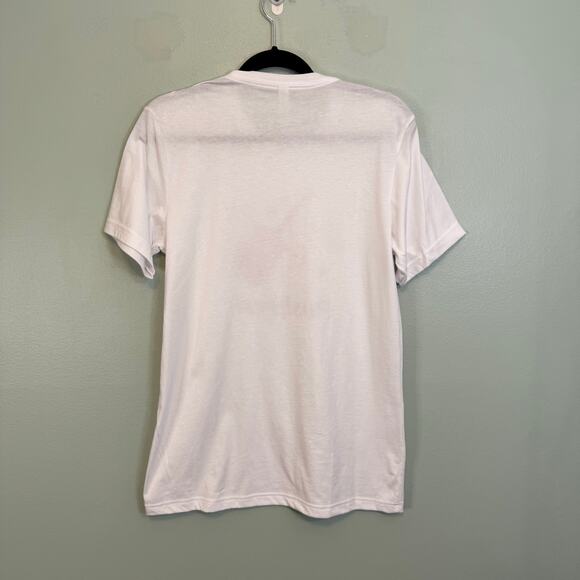 Bella Canvas T-Shirt Womens M White PoshFesh Graphic Crew Short Sleeve Casual - Picture 2 of 5